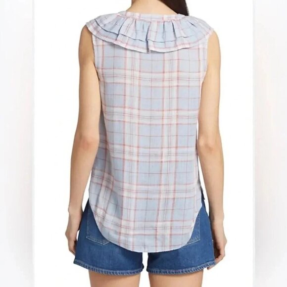 Veronica Beard Leina Shirt in Vapor Multi XS - Picture 13 of 15